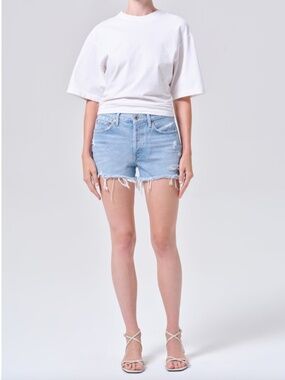 Agolde Parker Vintage Cut Off Short in Swapmeet, Size 28 Regenerative Cotton